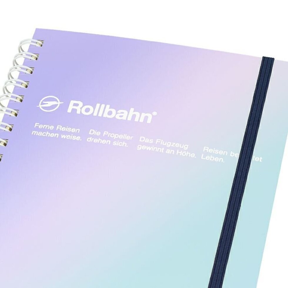 Rollbahn Spiral Bound Notebook Metallic