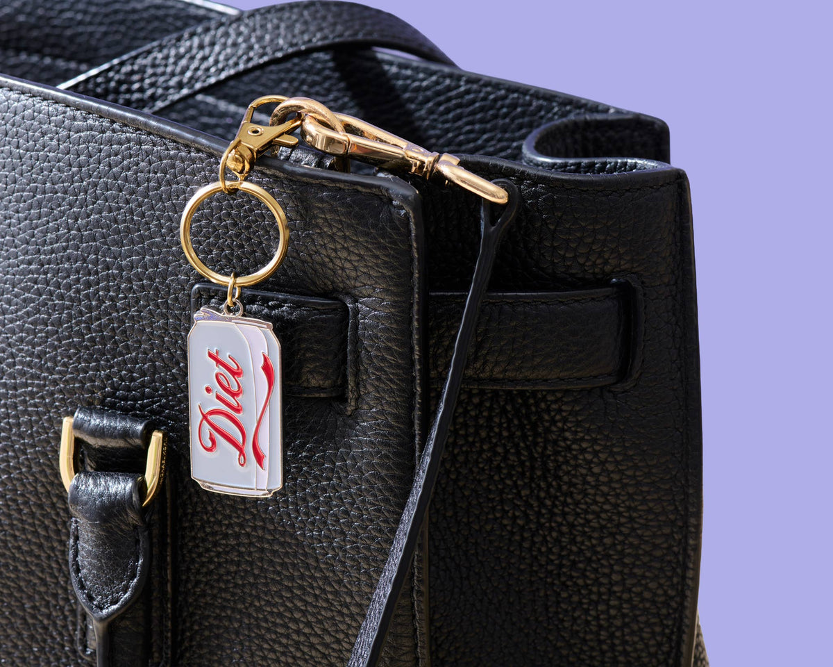 Diet Soda Enamel Keychain &amp; Bag Charm