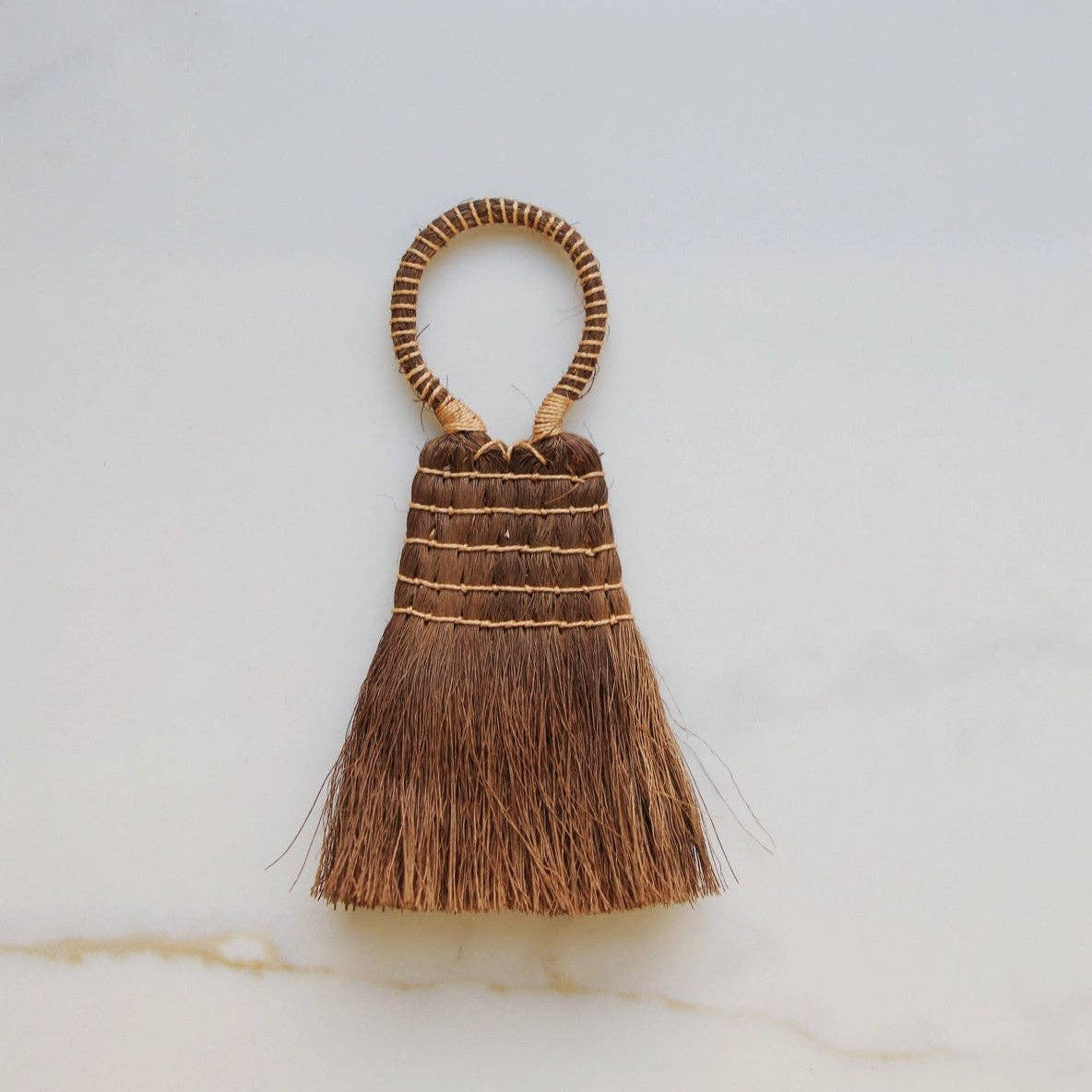 Mini Palm Fiber Brush with Handle