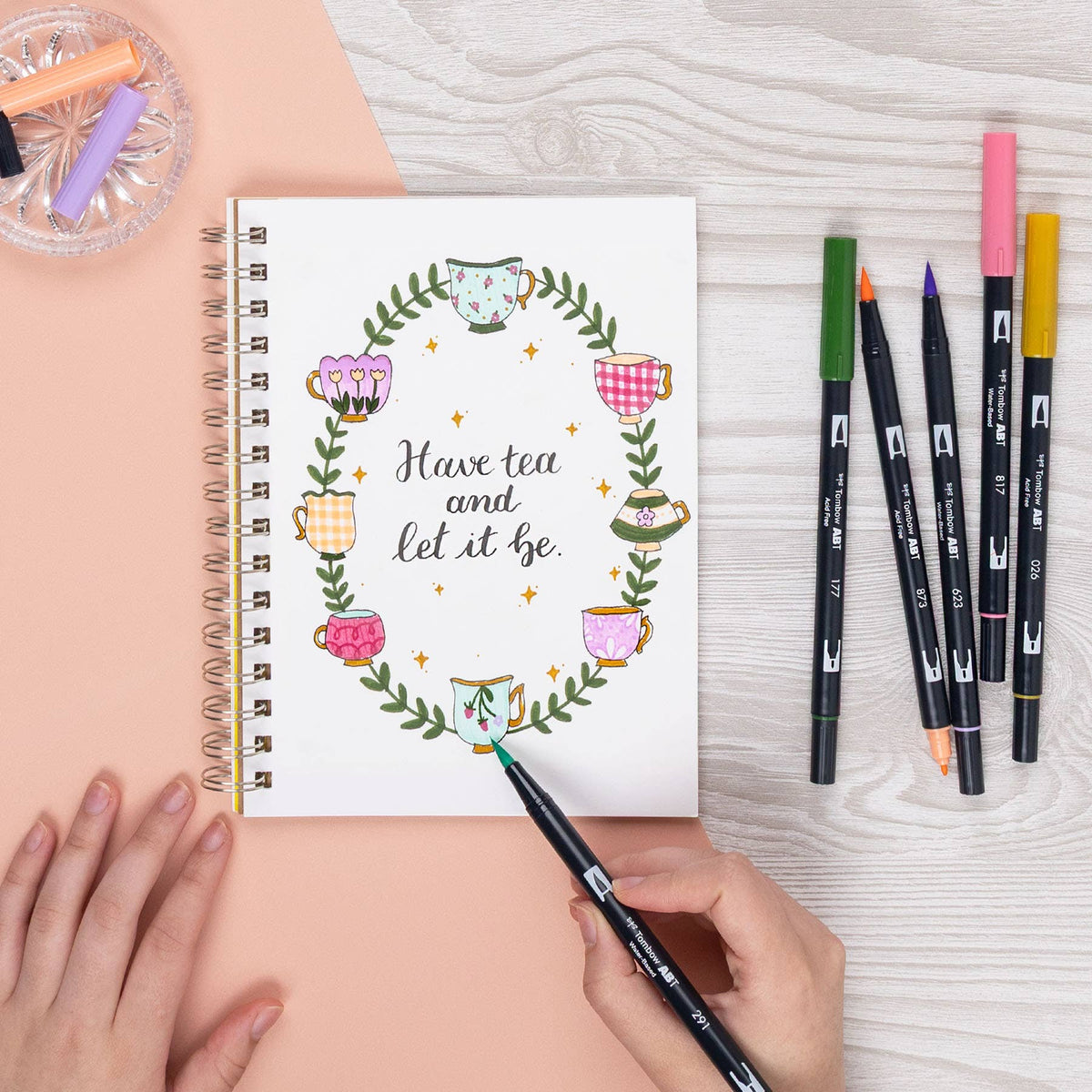 Dual Brush Pen Art Markers – Teatime