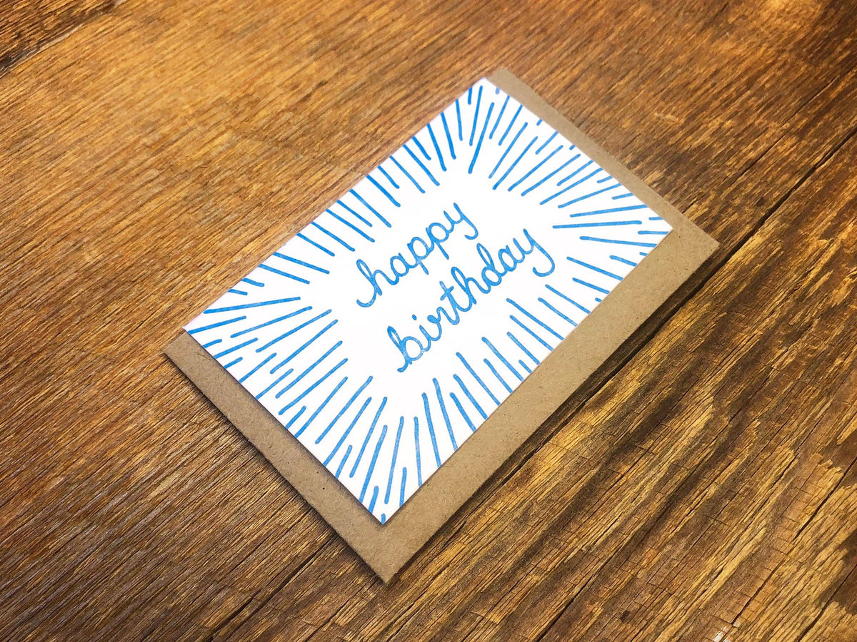 Birthday Beams Enclosure Card