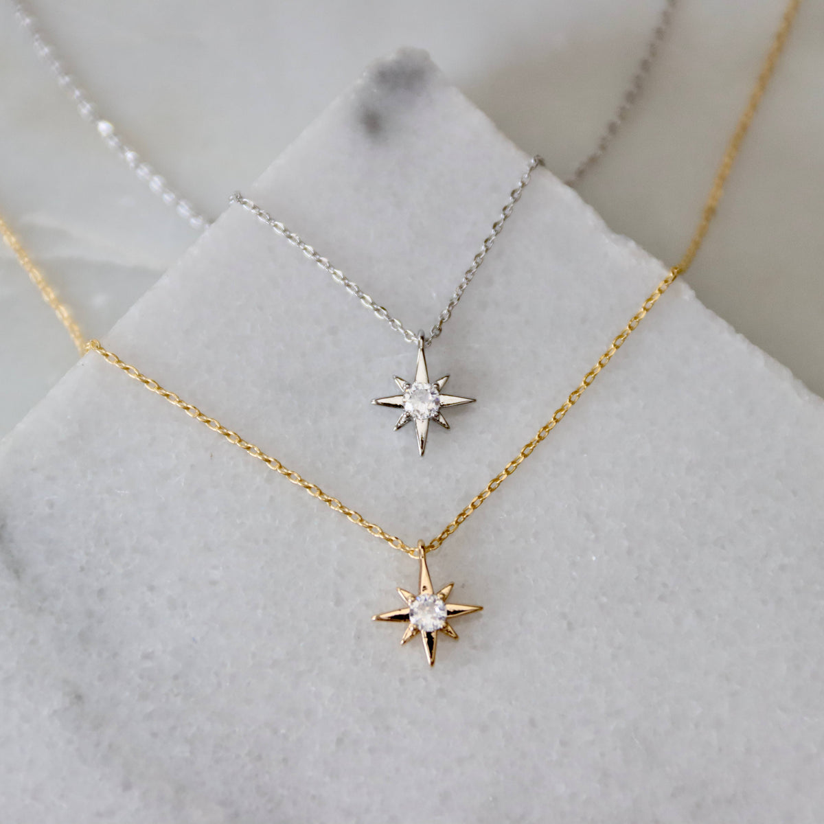 Mini Star Necklace - Silver