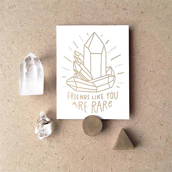 Friends Like You Crystal Card