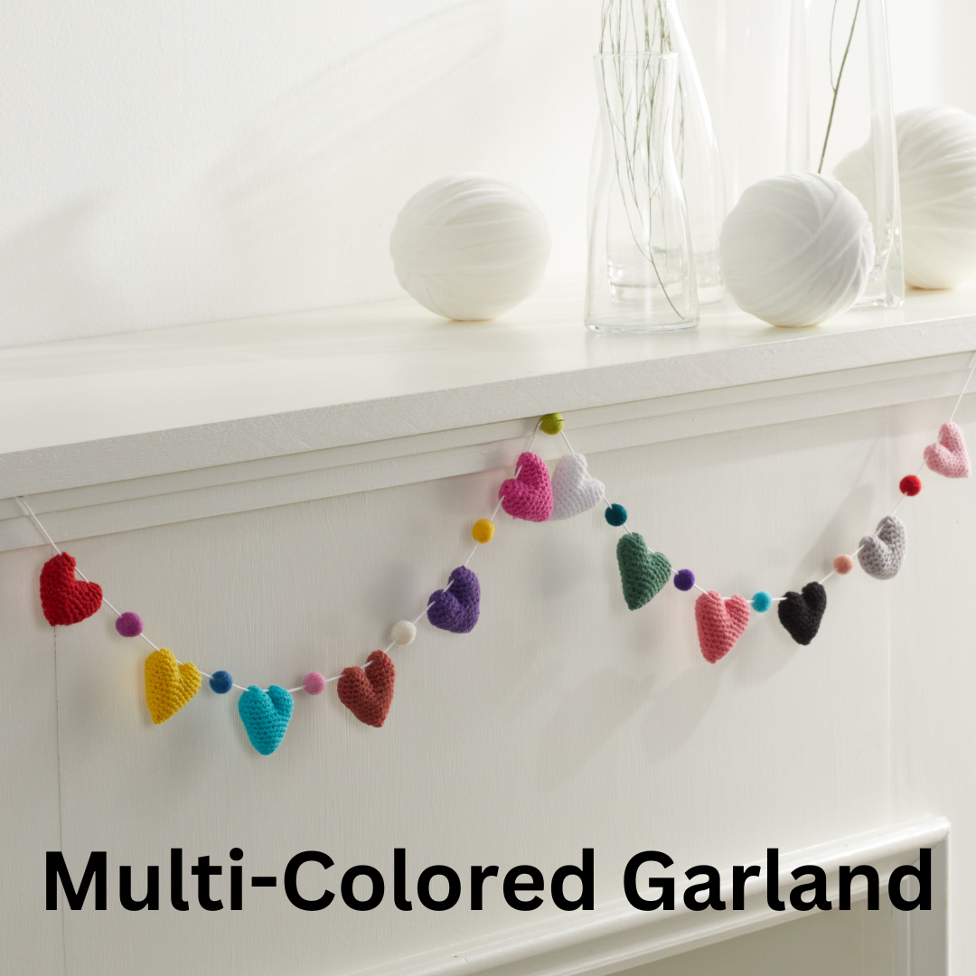 Mini Hearts Crocheted