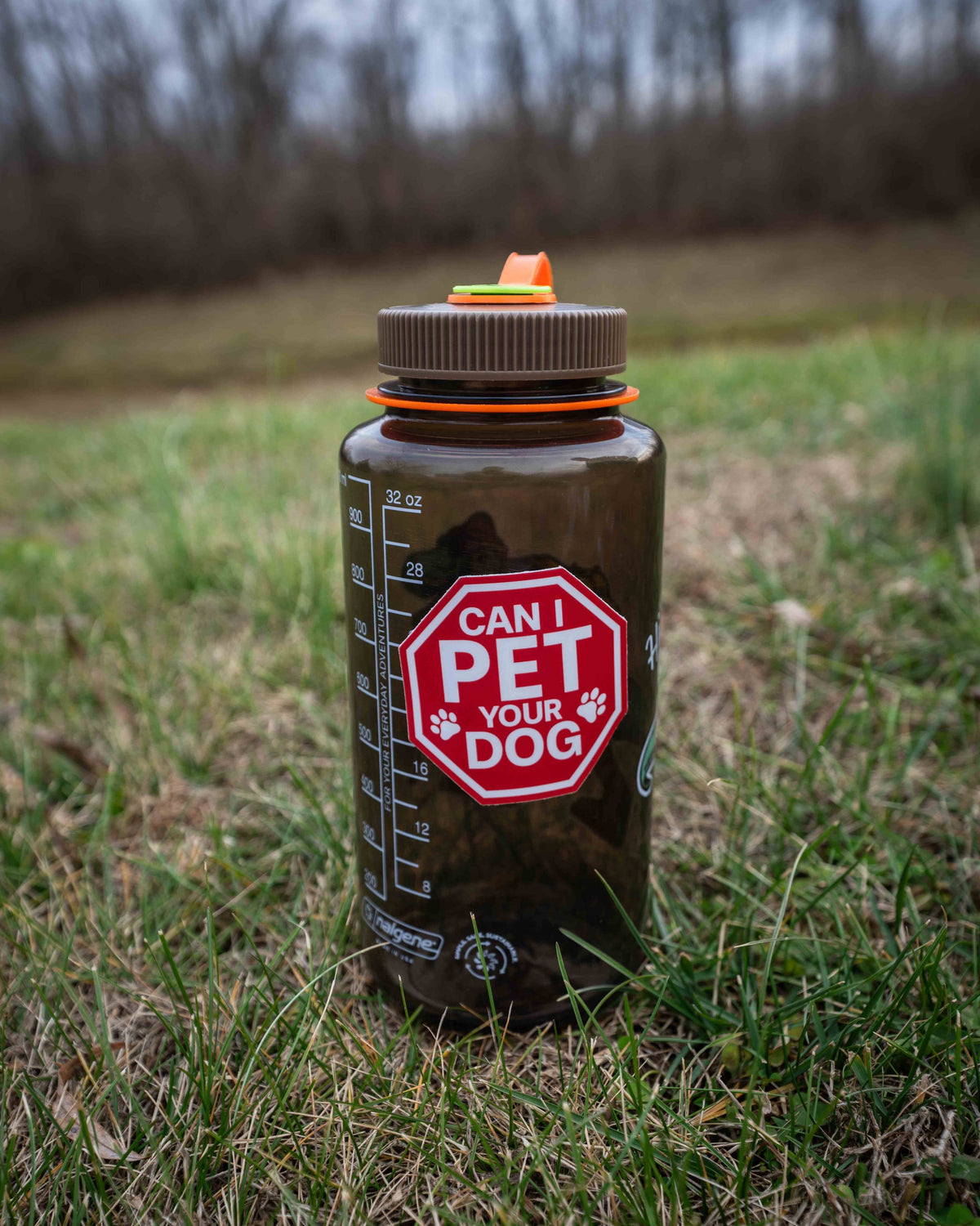 Stop Can I Pet Your Dog Sticker