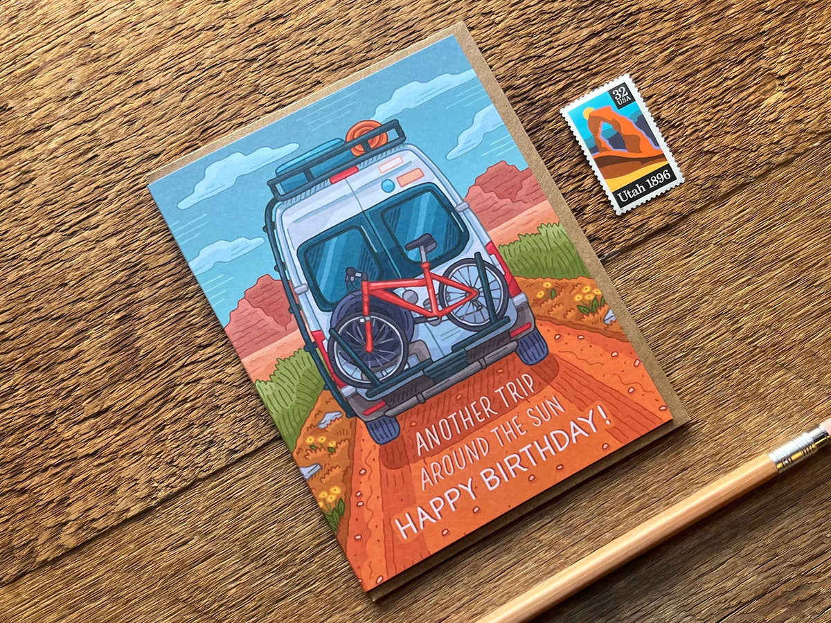 Birthday Van Trip Card