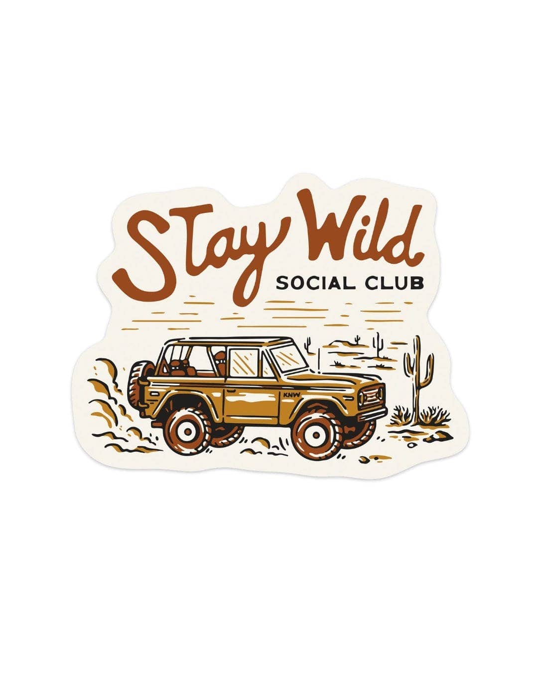 Stay Wild Social Club Sticker
