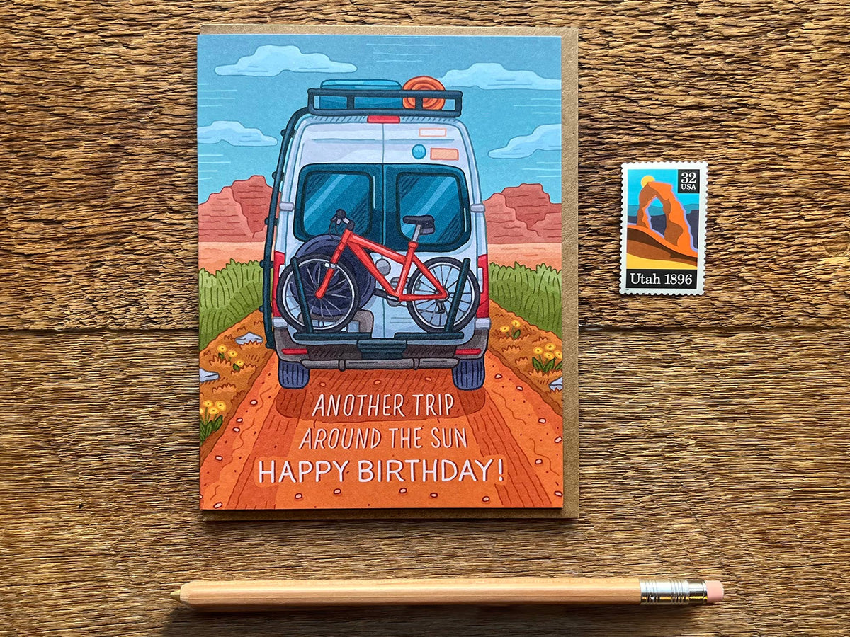 Birthday Van Trip Card