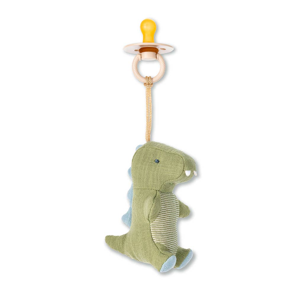 Bitzy Pal Natural Rubber Pacifier &amp; Plush