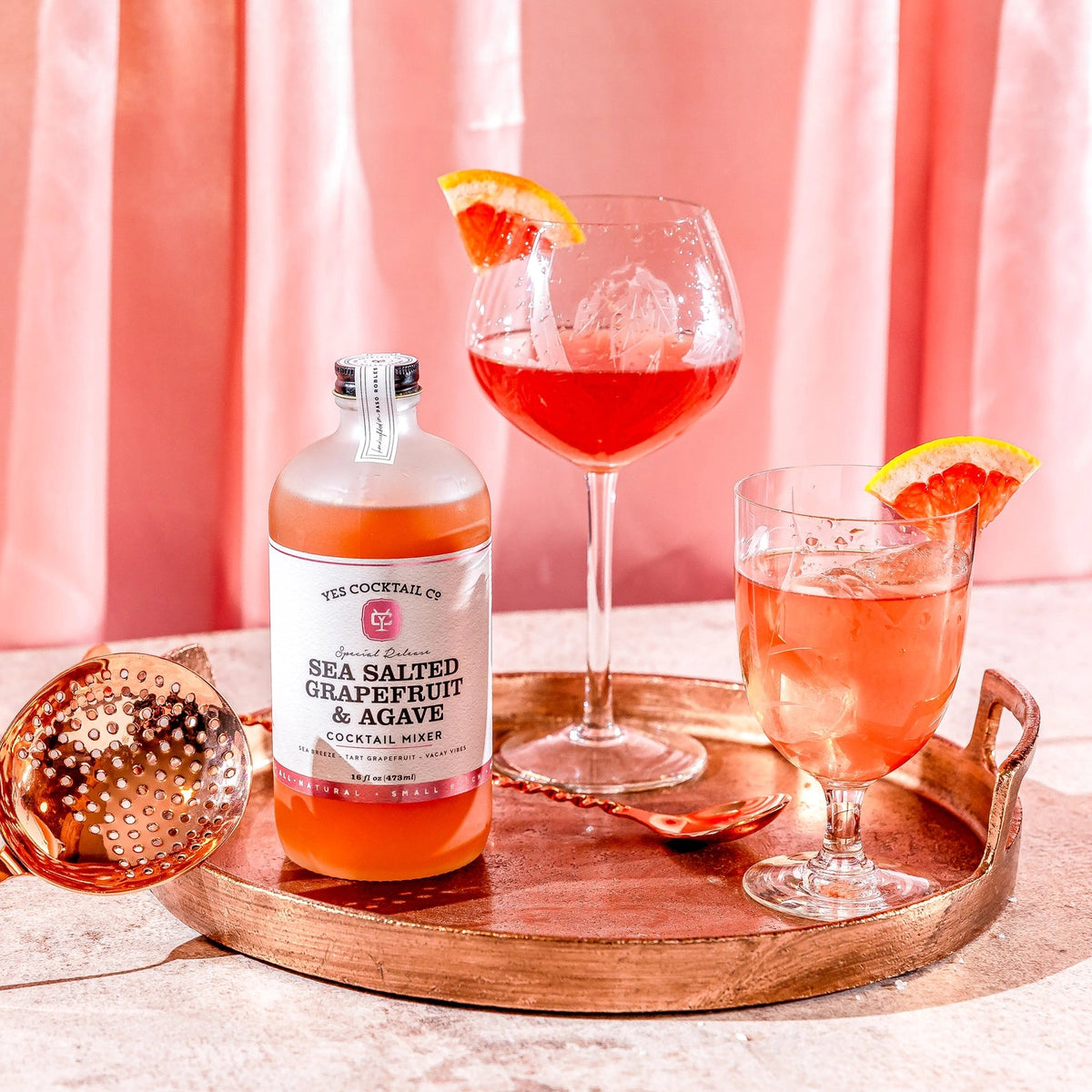 Sea Salted Grapefruit & Agave Cocktail Mixer