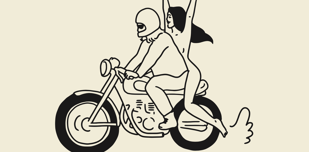 &quot;Beer Run&quot; Minimal Motorcycle Wall Art Retro Home Decor