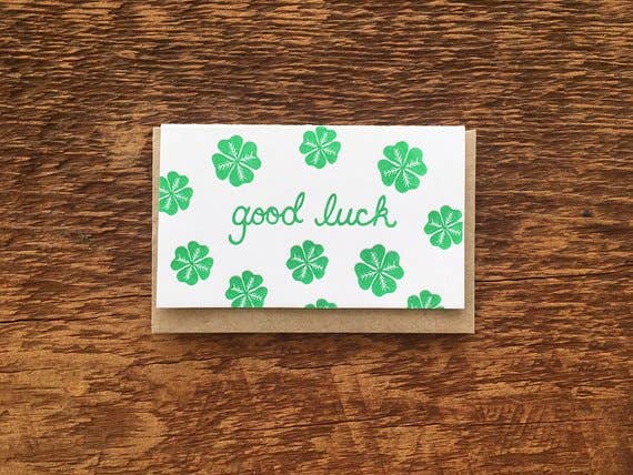 Good Luck Enclosure Card