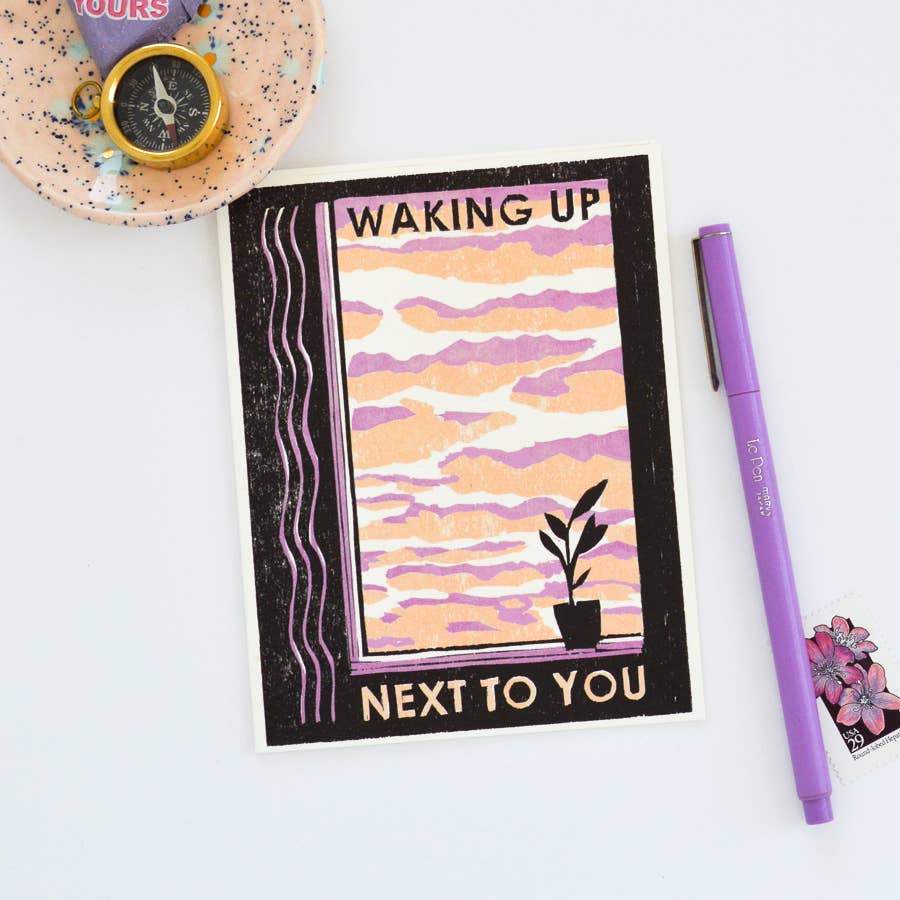 Waking Up Next To You Romance Card