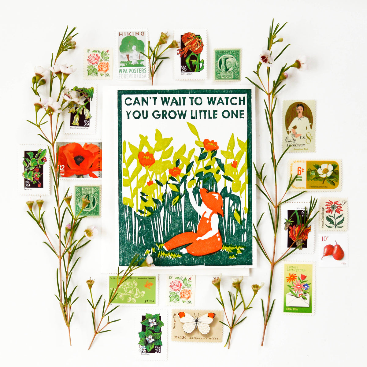 Watch You Grow New Baby Card