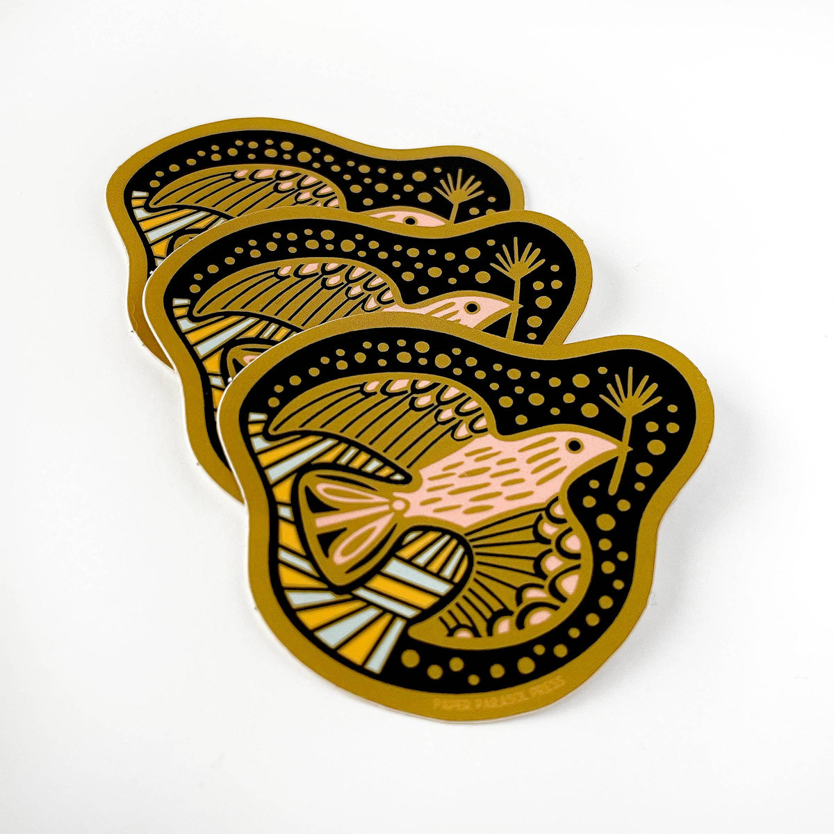 Folk Bird Guide Durable Vinyl Sticker