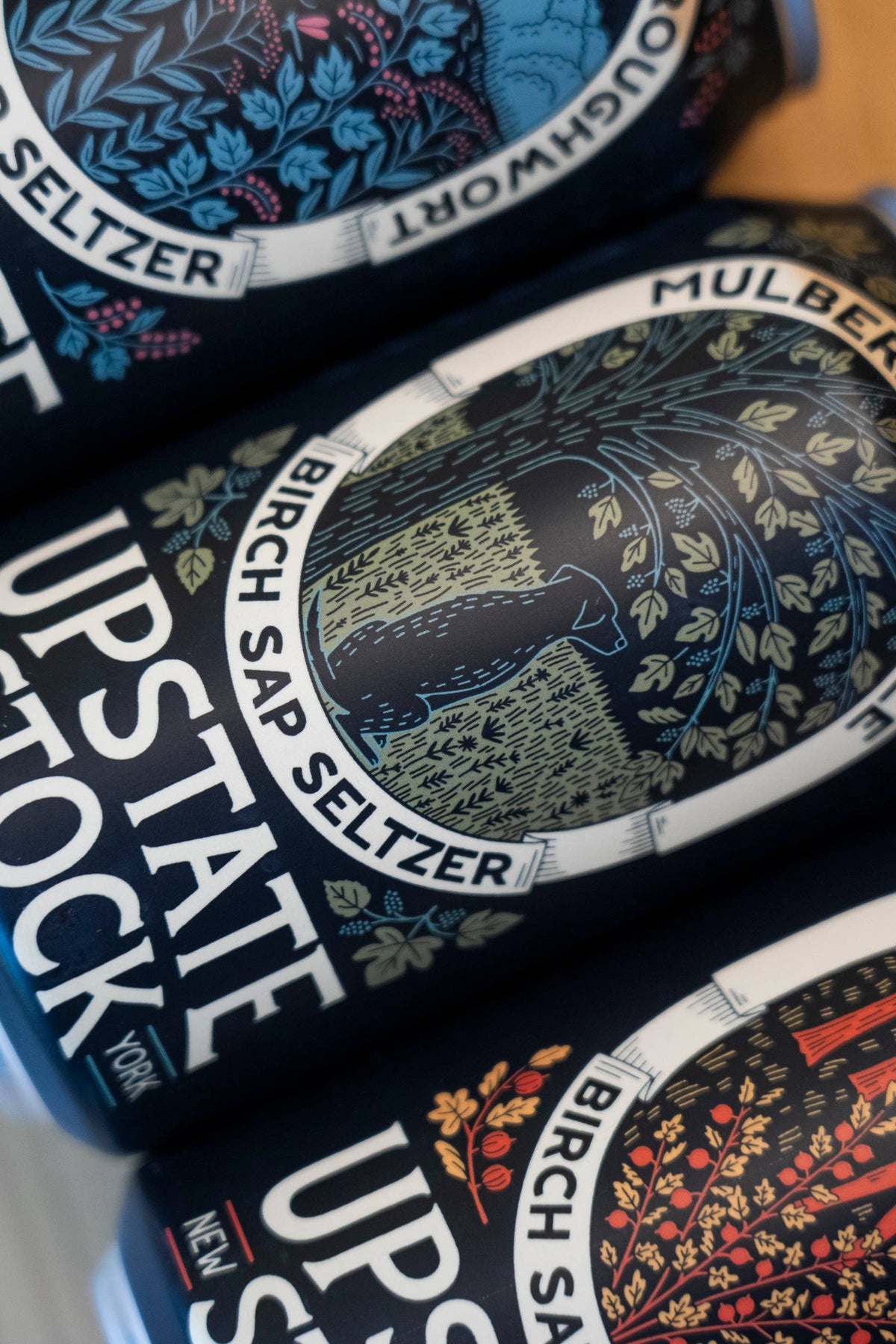 Mulberry and Nettle Birch Sap Seltzer
