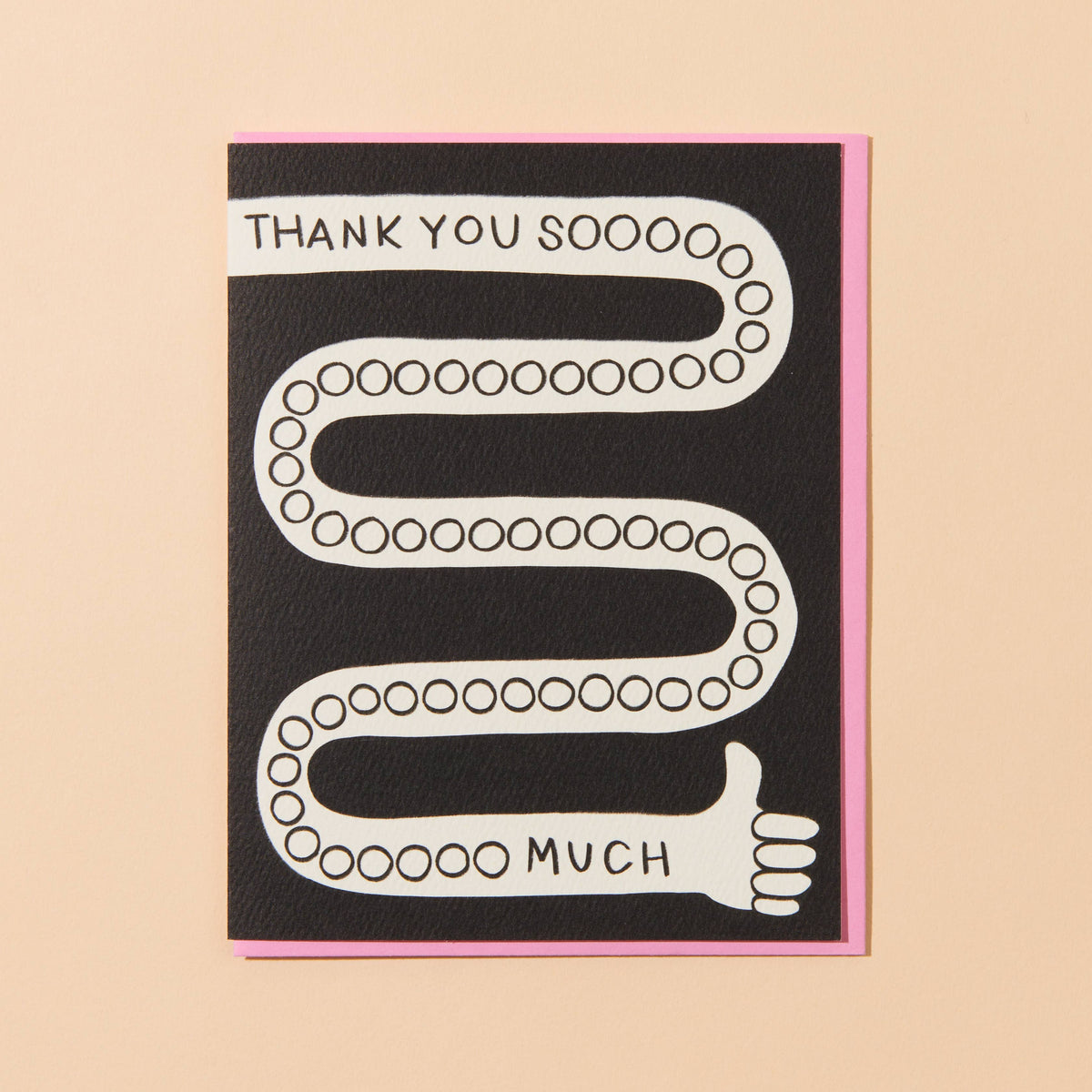 Thanks Soooo Much Greeting Card - Made in USA, Cute, Funny, Thumbs Up