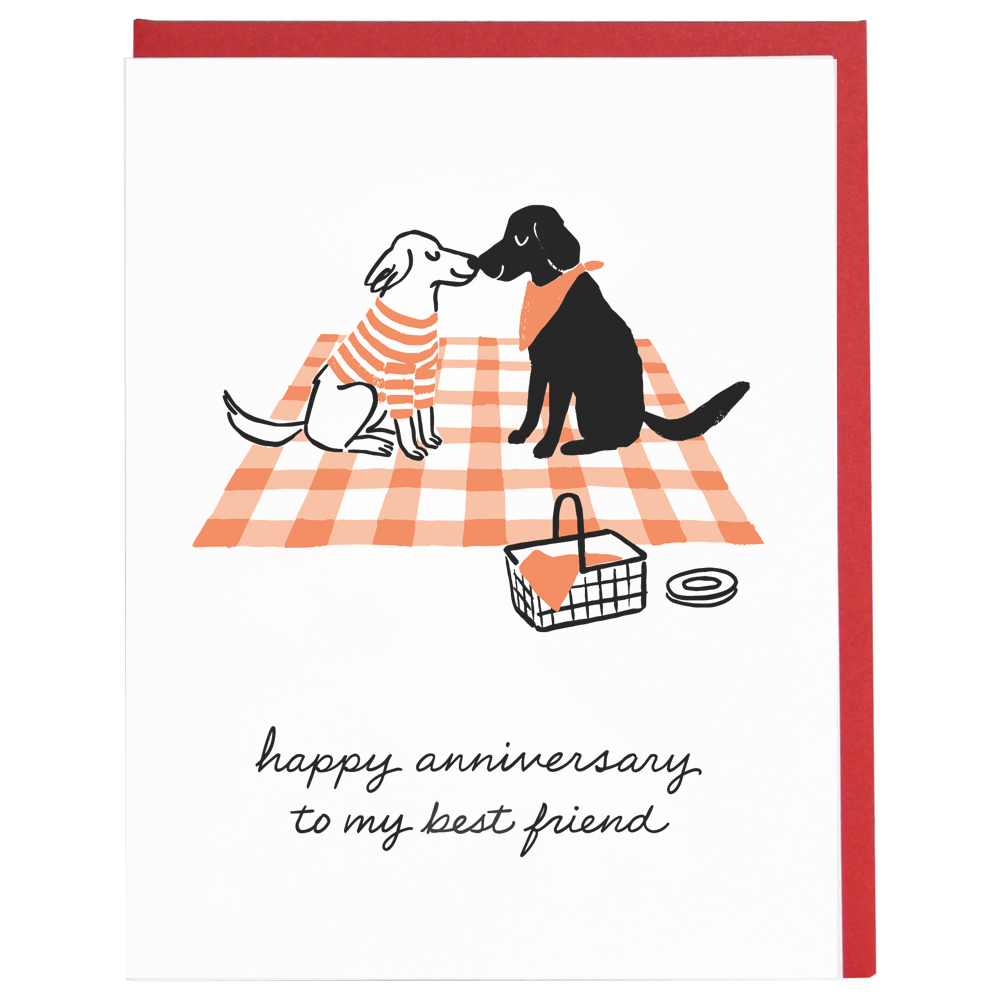 Dog Picnic Anniversary Card