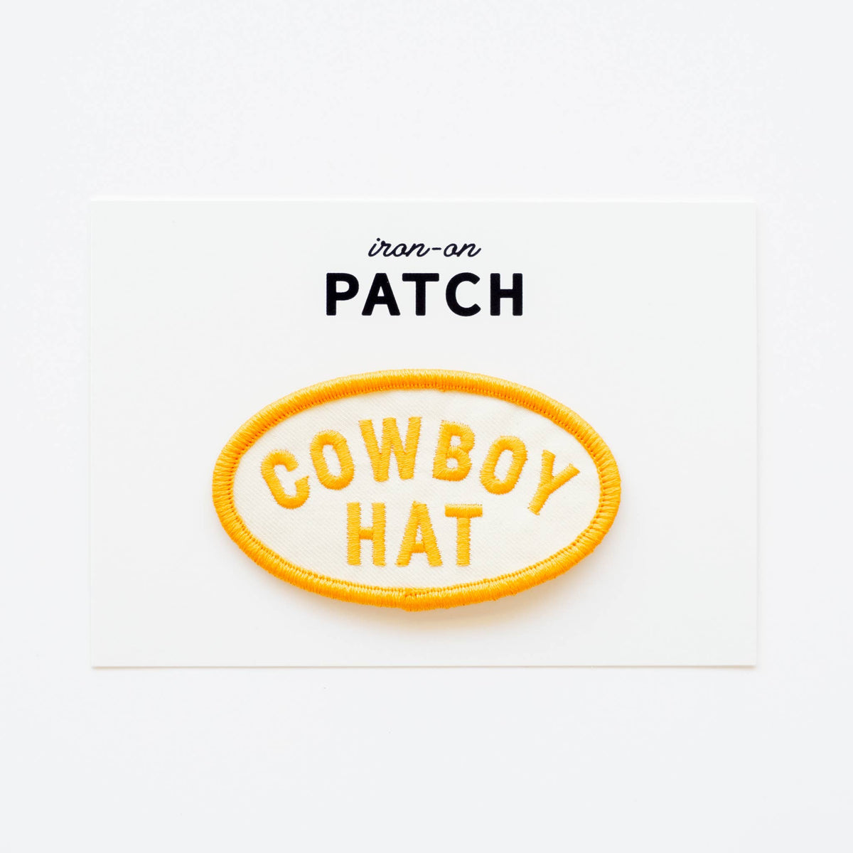 Cowboy Hat Embroidered Iron on Patch