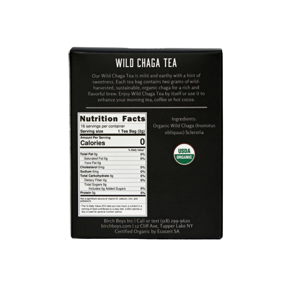 Wild Organic Chaga Tea Bags