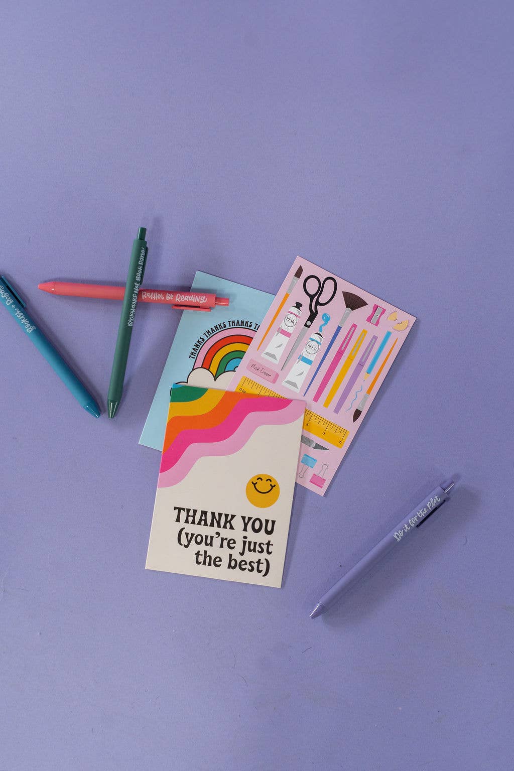 Bookish Babe Reading Jotter Colored Gel Pen Gift Set
