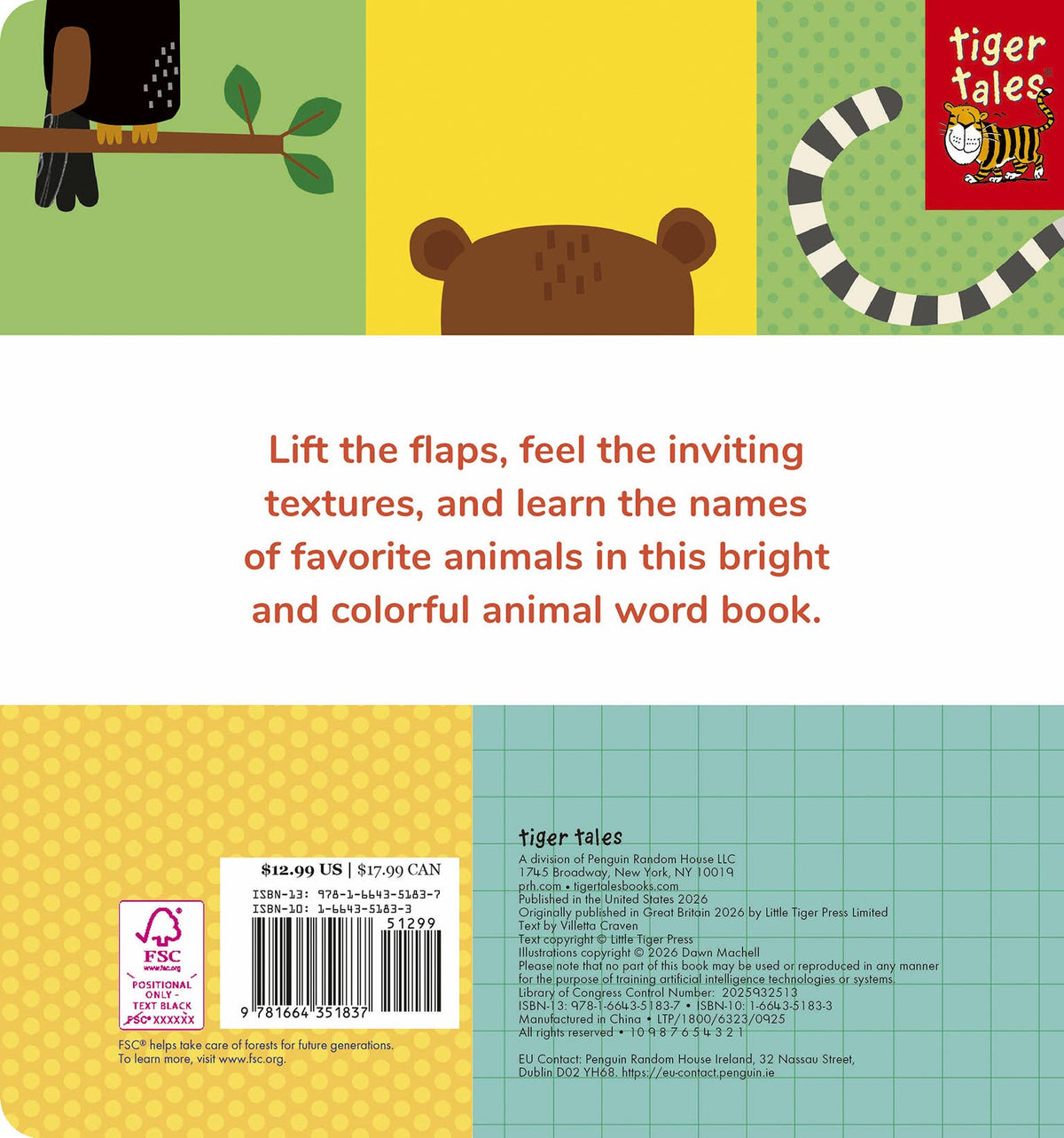 Lift Touch and Learn First Words: Animals