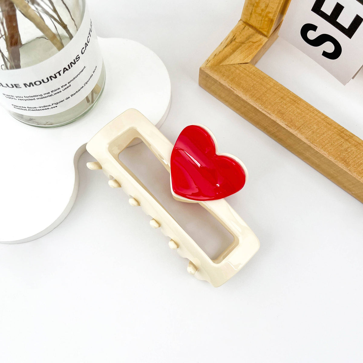 Heart-Shaped Love Hair Claw Clip