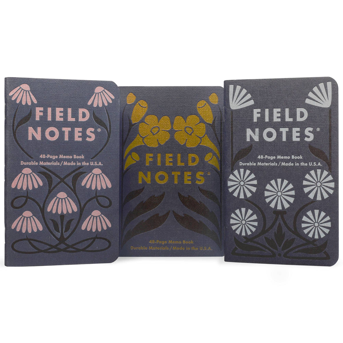 Fall Flowers 3-Pack Notebooks