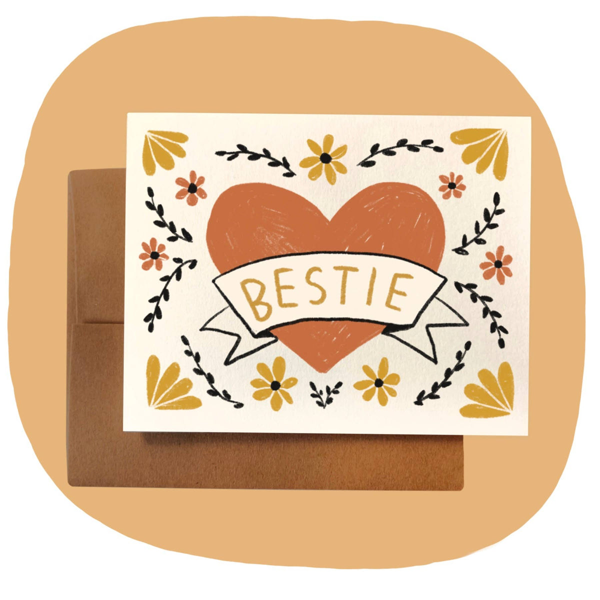 Bestie Just Because Greeting Card