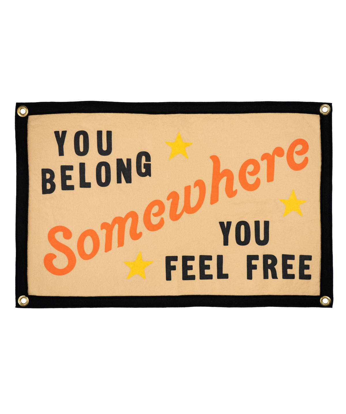 You Belong Somewhere You Feel Free Camp Flag • Tom Petty x Oxford Pennant