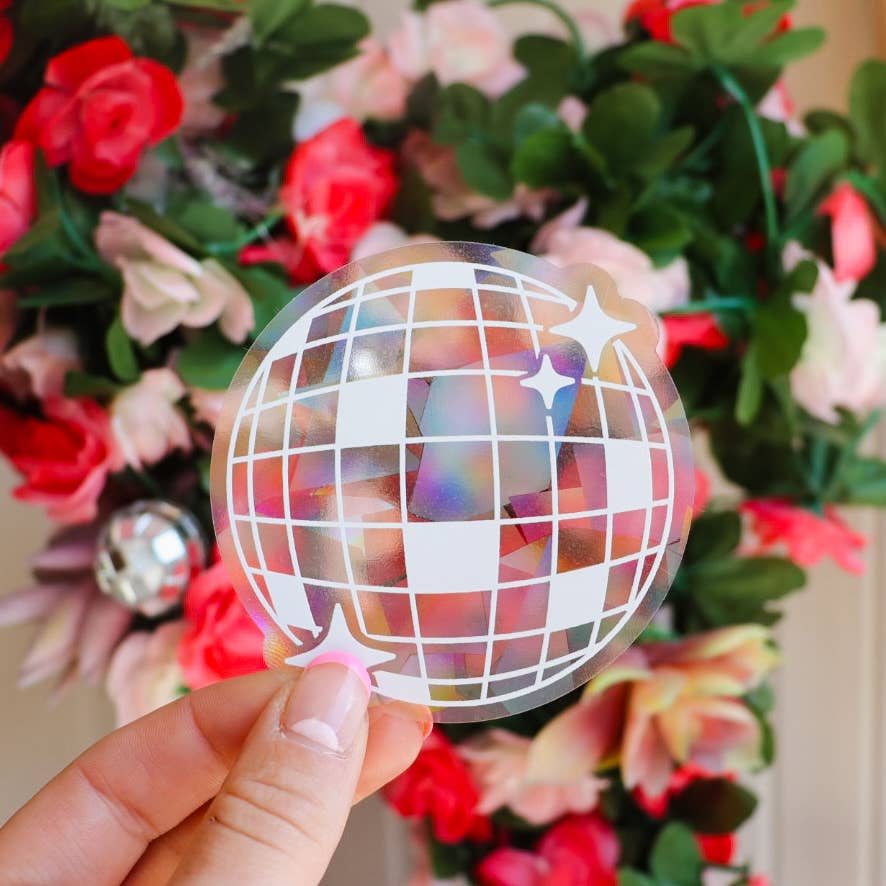 Mini Disco Suncatcher | Rainbow Sticker