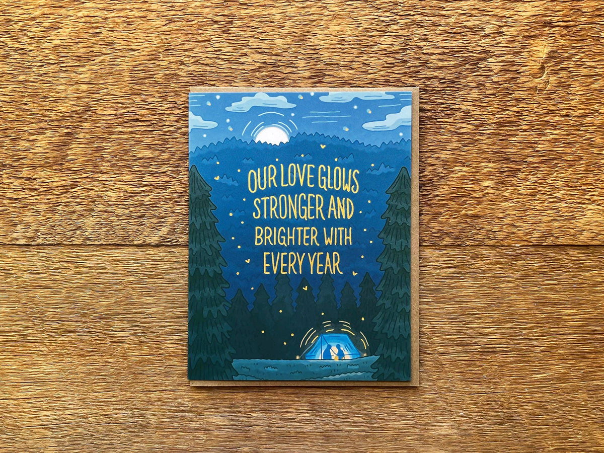 Love Tent Anniversary Card