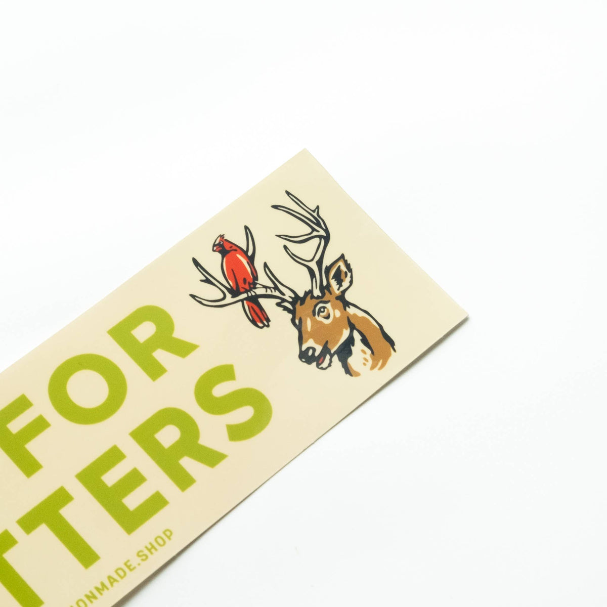 Bumper Sticker - I Brake For Critters - Animal Lover