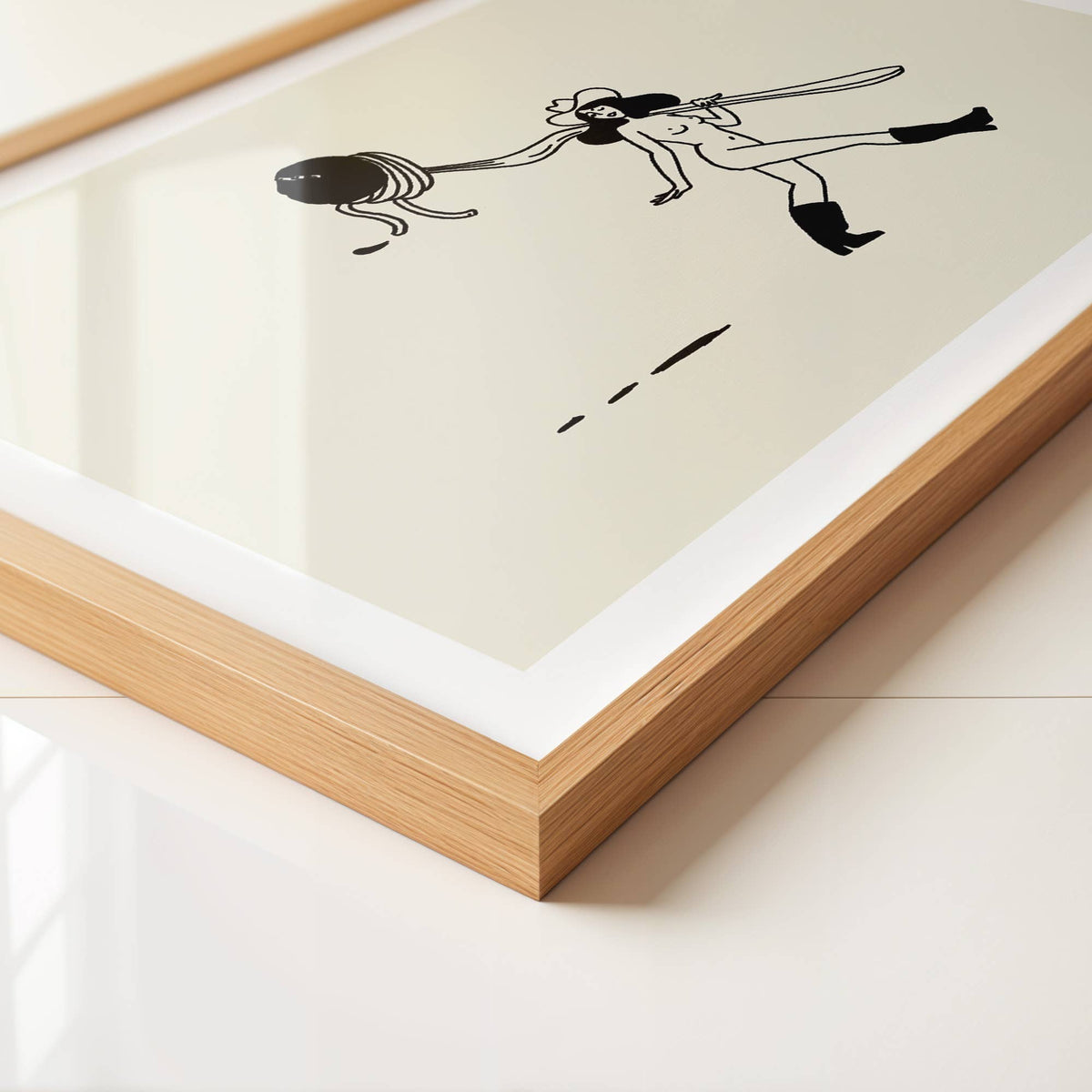 Spaghetti Western Vintage Foodie Inspired Wall Art Print