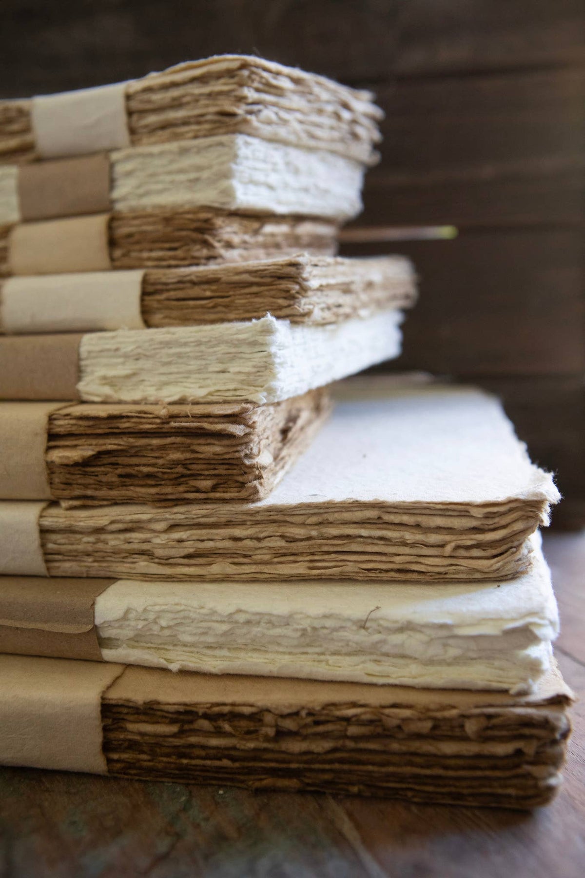 Medium Handmade Cotton Paper Bundle - Cream