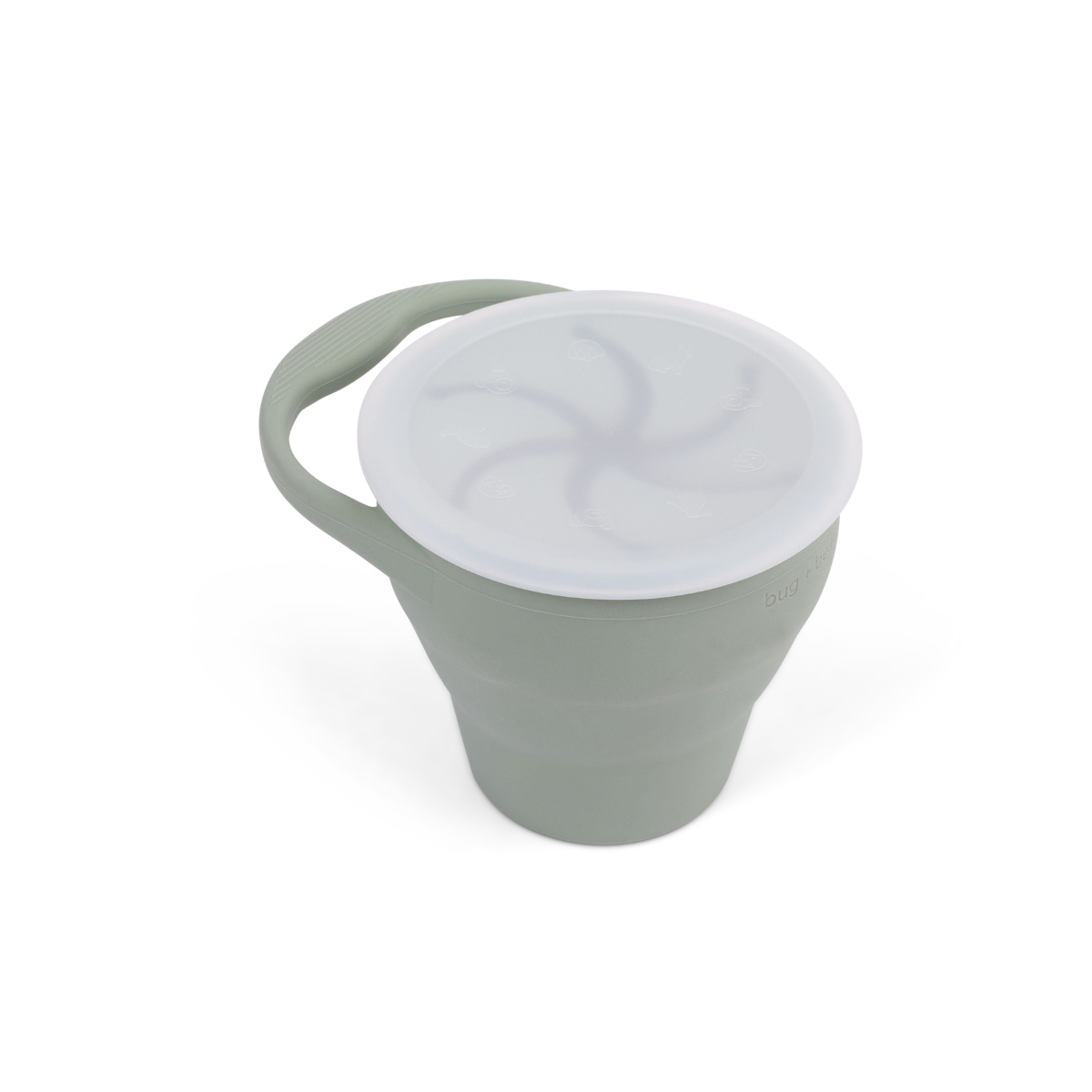 Foldable Silicone Snack Cup | Sage (Green)