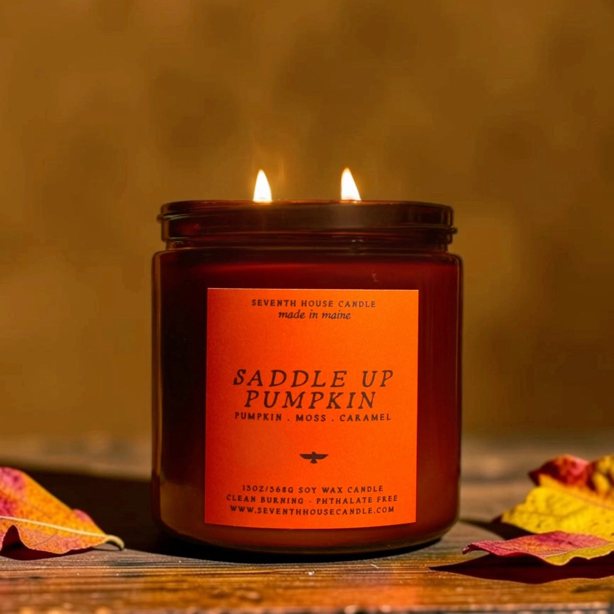 Saddle Up Pumpkin - Pumpkin, Moss, Caramel Candle
