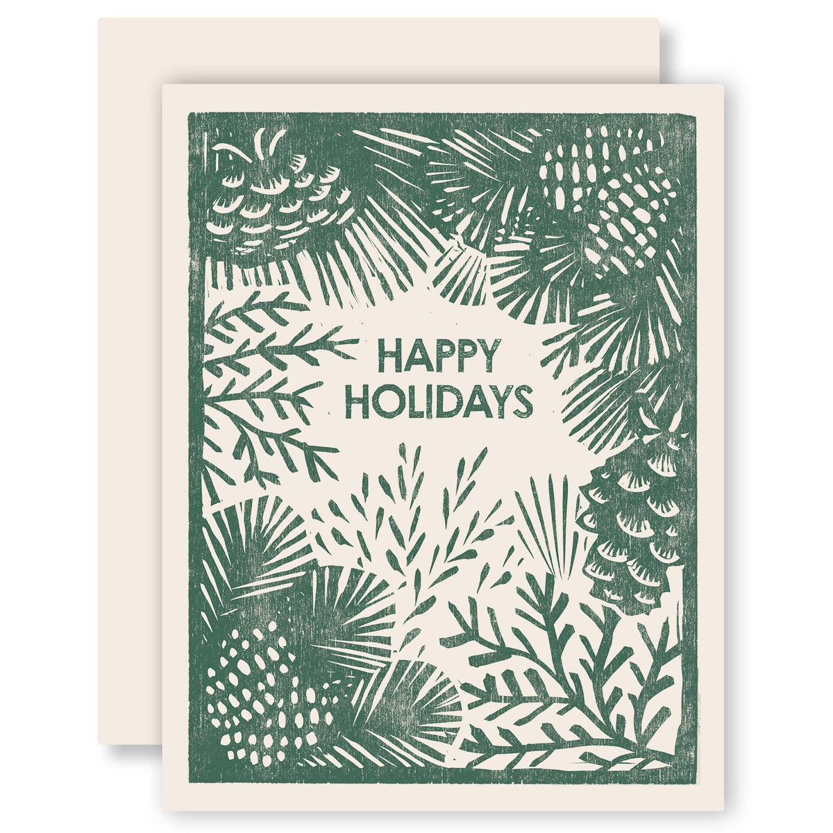 Happy Holidays (Greenery) Card