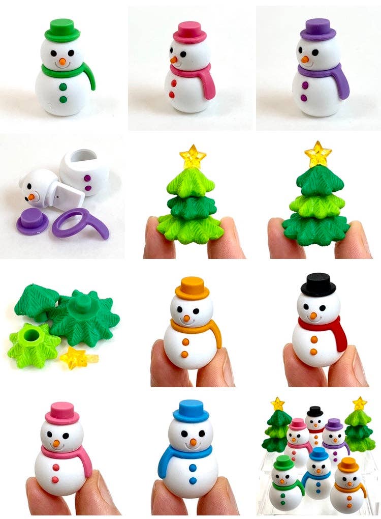 Iwako Snowman Erasers