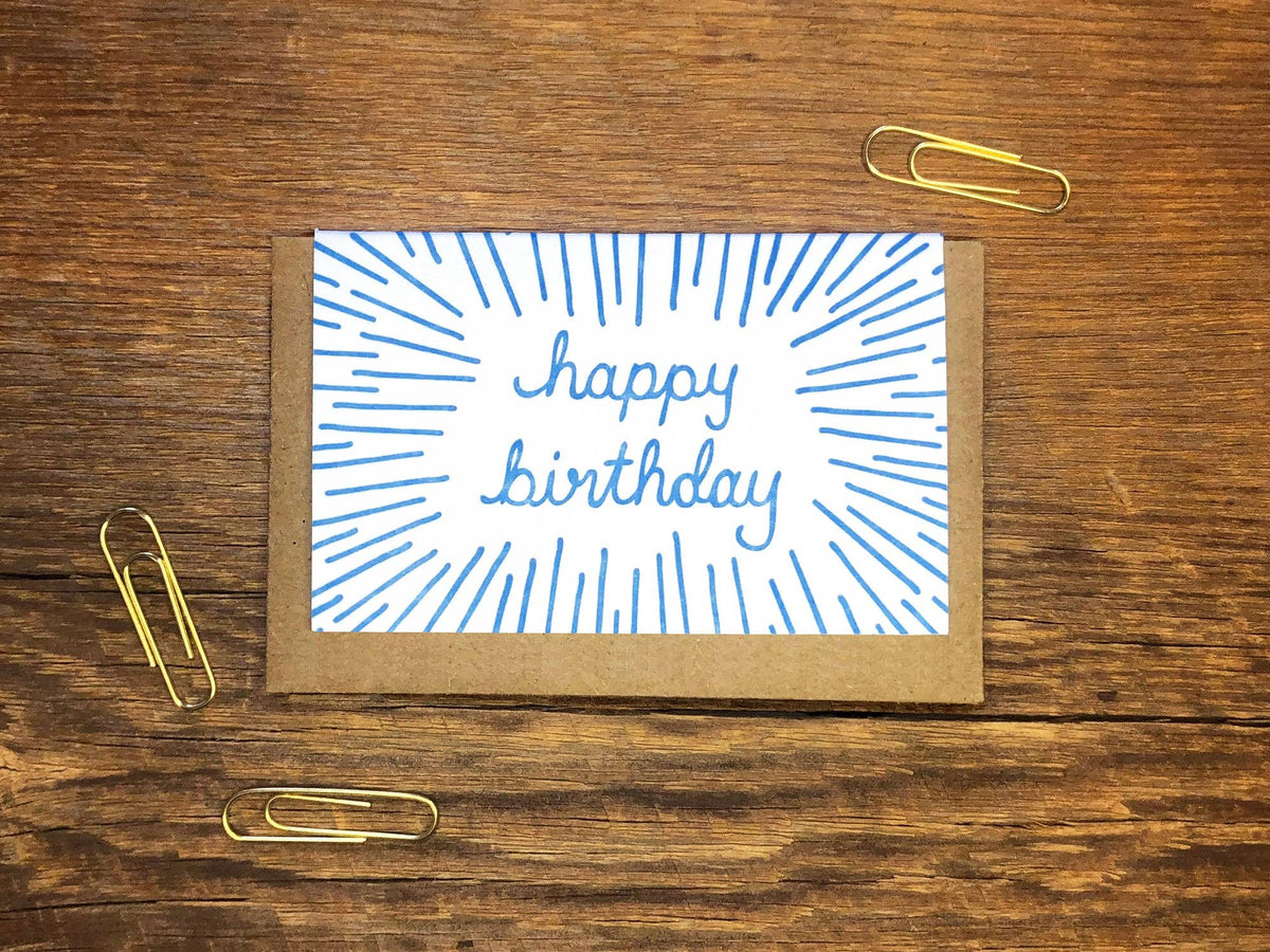 Birthday Beams Enclosure Card