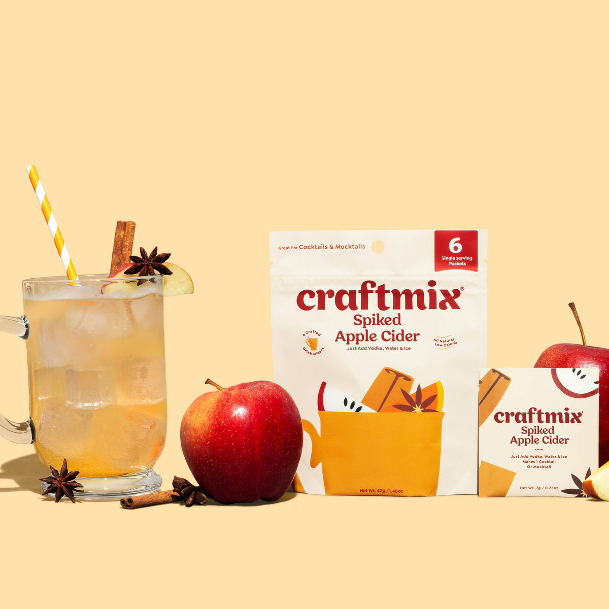 Spiked Apple Cider Cocktail Mixer - 6 Servings Multipack