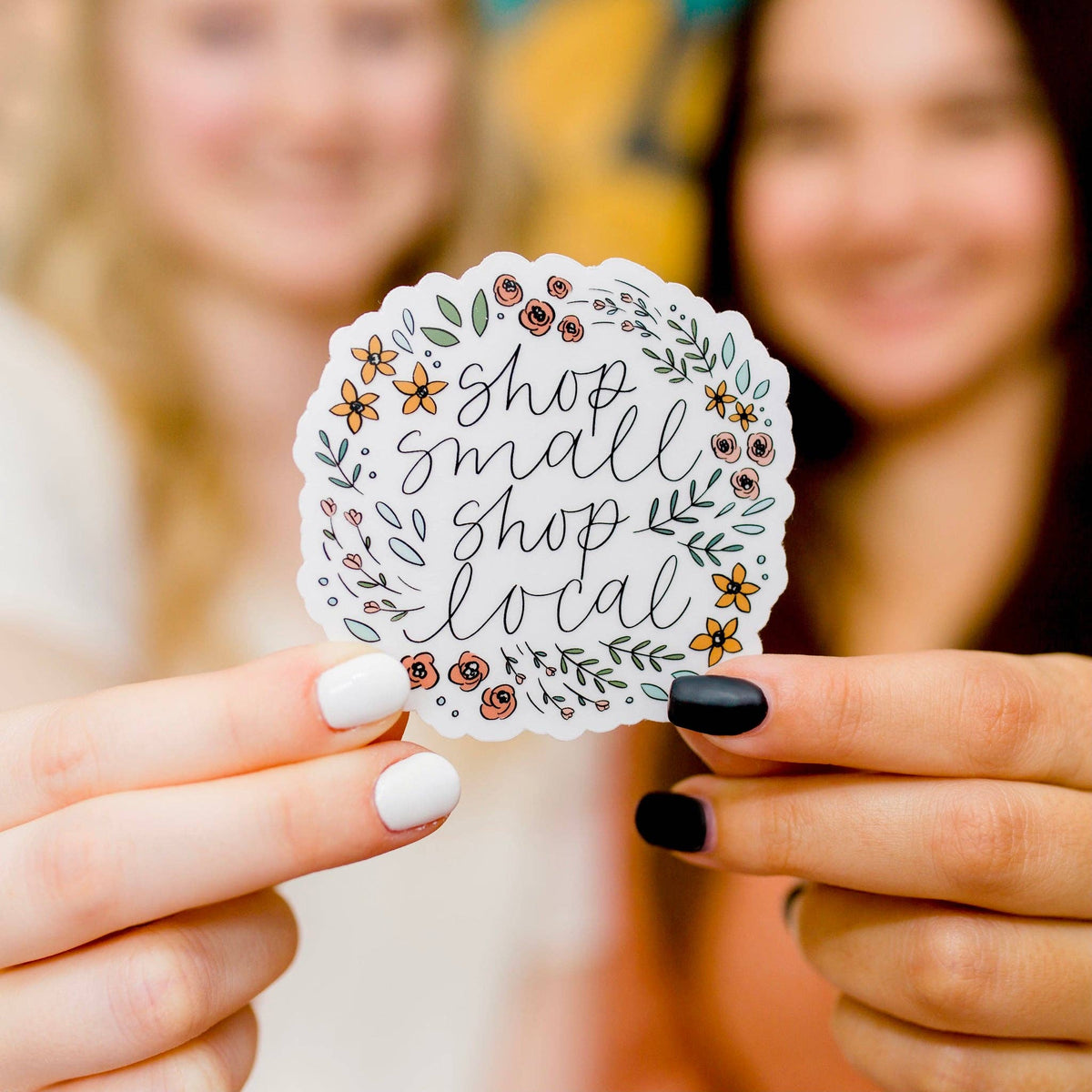 Clear Shop Small Shop Local Sticker