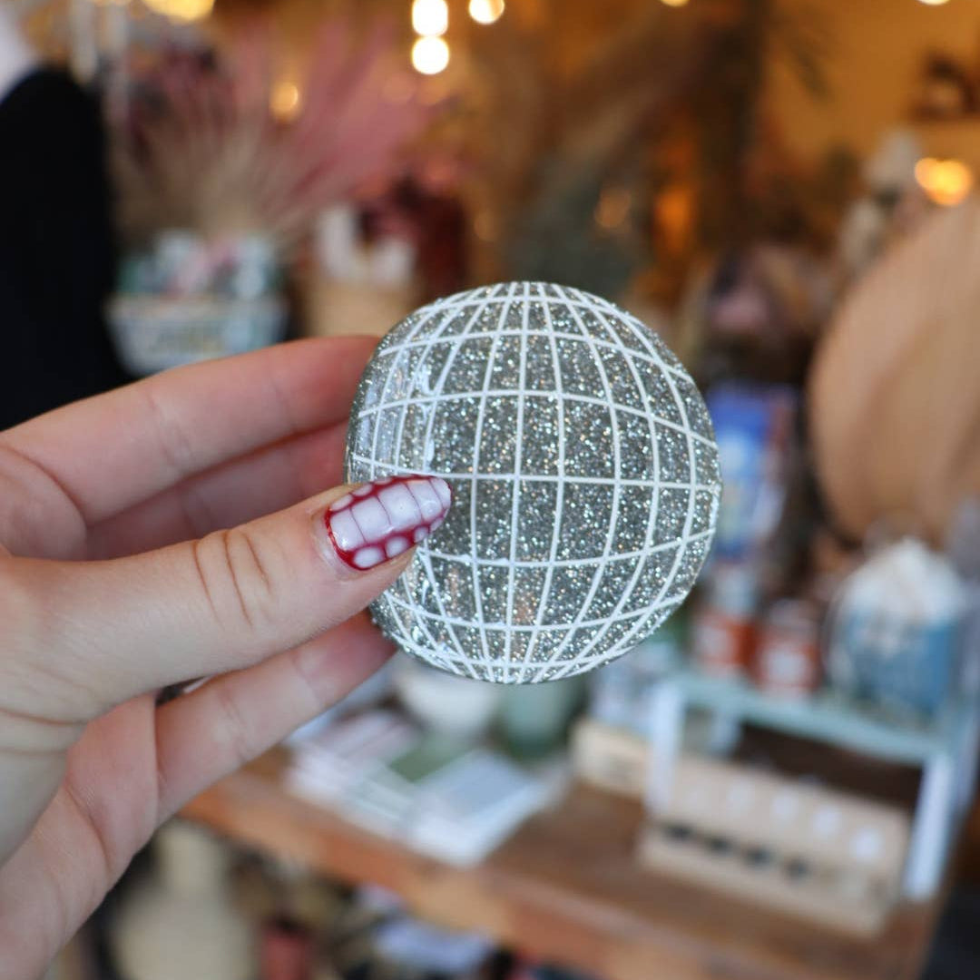 Glittery Disco Ball Hair Claw Clip