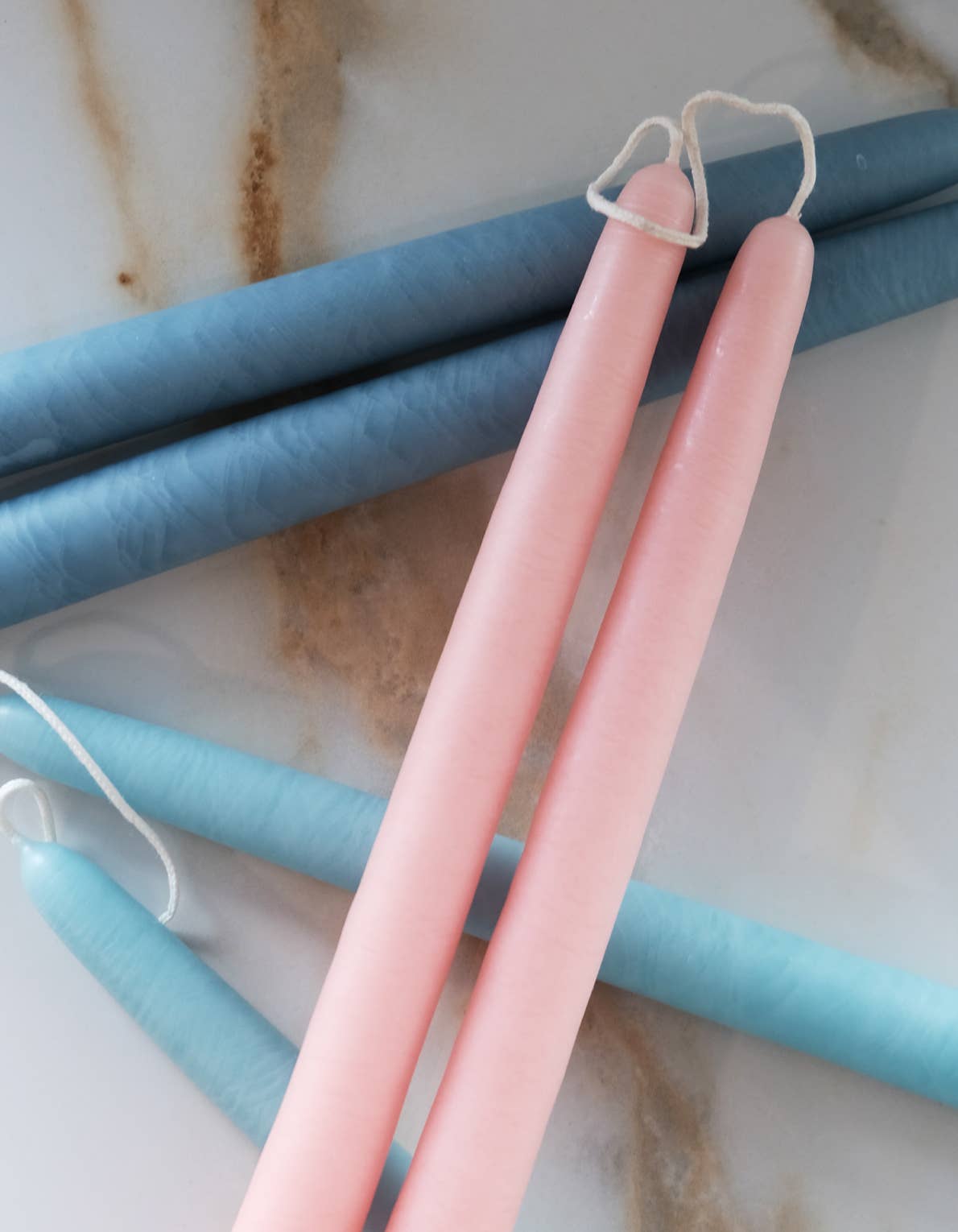 10" Hand-Dipped Taper Candle Pair | Berry
