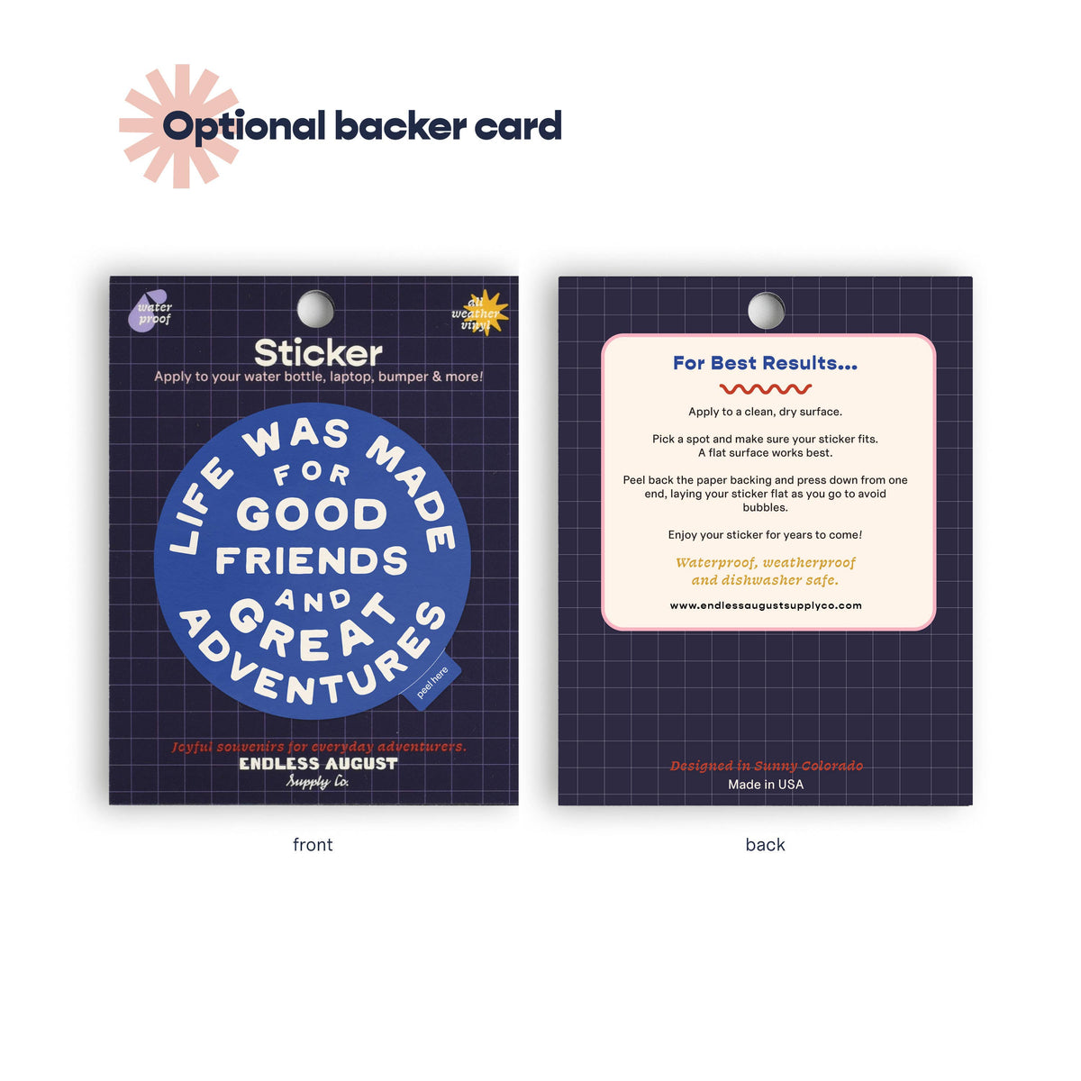 Great Adventures Sticker | Vinyl Sticker | Blue