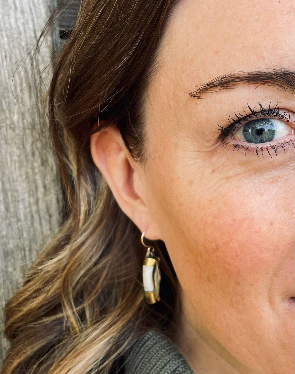 The Billie Earrings (Mother of Pearl)