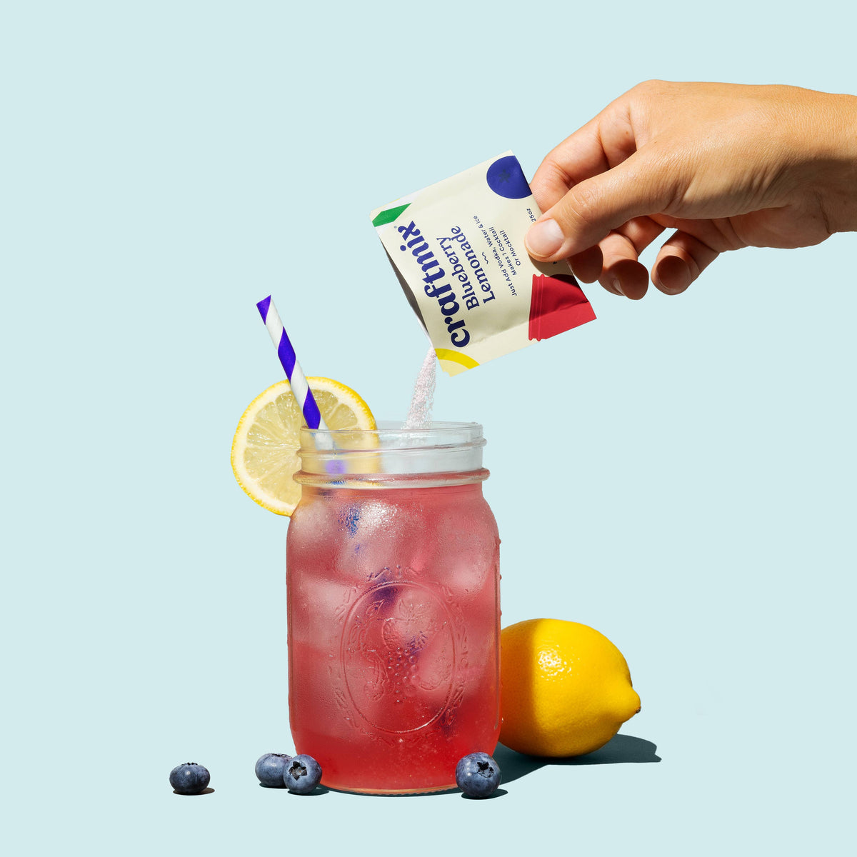 Blueberry Lemonade Cocktail / Mocktail Mixer