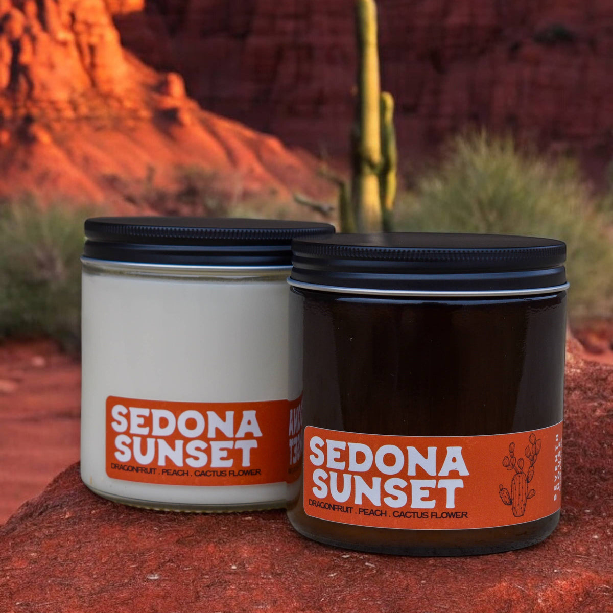 Sedona Sunsete - Dragonfruit, Cactus, Peach Candle