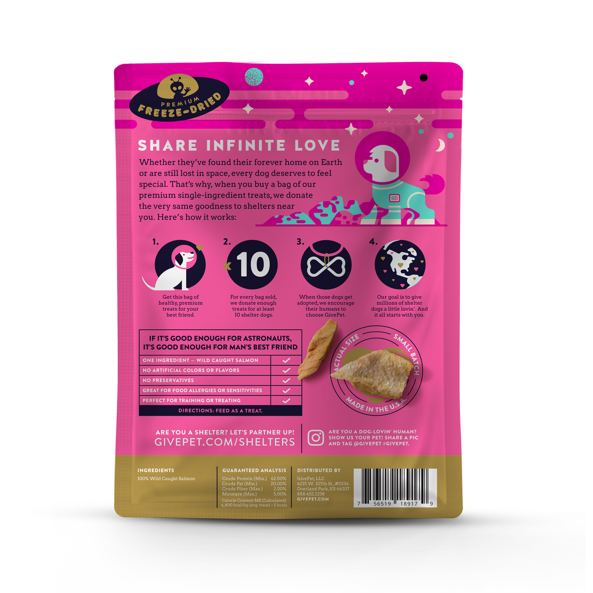 GivePet Astromutt Freeze-Dried Dog Treats