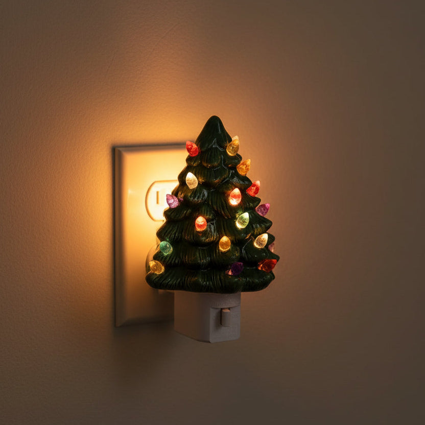 Christmas Tree Green Night Light